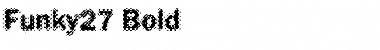 Download Funky27 Bold Font Title Preview
