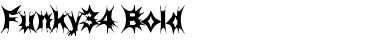 Download Funky34 Bold Font Title Preview