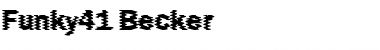 Download Funky41 Becker Regular Font Title Preview