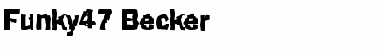 Download Funky47 Becker Regular Font Title Preview