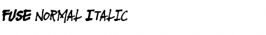 Download FUSE normal Italic Font Title Preview