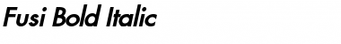 Download Fusi Bold Italic Font Title Preview