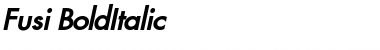 Download Fusi BoldItalic Font Title Preview