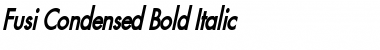 Download Fusi Condensed Bold Italic Font Title Preview