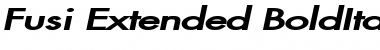 Download Fusi Extended BoldItalic Font Title Preview