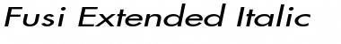Download Fusi Extended Italic Font Title Preview