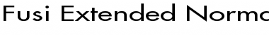 Download Fusi Extended Normal Font Title Preview