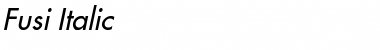 Download Fusi Italic Font Title Preview