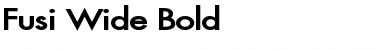 Download Fusi Wide Bold Font Title Preview