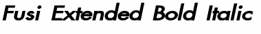Download Fusi-Extended Bold Italic Font Title Preview