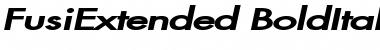 Download FusiExtended BoldItalic Font Title Preview