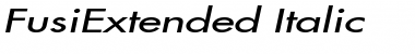 Download FusiExtended Italic Font Title Preview