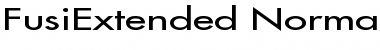 Download FusiExtended Normal Font Title Preview
