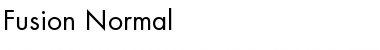Download Fusion-Normal Regular Font Title Preview