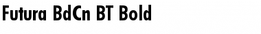 Download Futura BdCn BT Bold Font