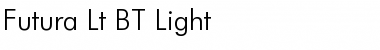 Download Futura Lt BT Light Font