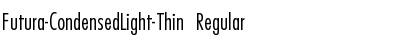 Download Futura-CondensedLight-Thin Regular Font