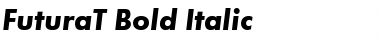 Download FuturaT Bold Italic Font