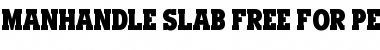Download Manhandle Slab Regular Font