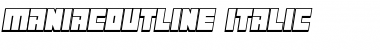 Download Maniac Outline Italic Font