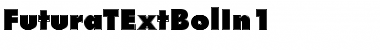 Download FuturaTExtBolIn1 Font