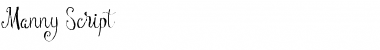 Download Manny Script Regular Font Title Preview