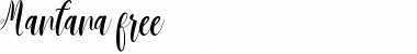 Download Mantana free Regular Font Title Preview