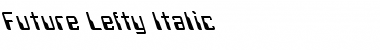 Download Future Lefty Italic Regular Font Title Preview