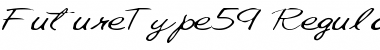 Download FutureType59 Regular Font Title Preview