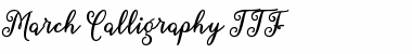 Download March Calligraphy Regular Font Title Preview