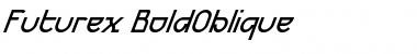 Download Futurex BoldOblique Font Title Preview