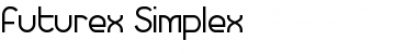 Download Futurex Simplex Regular Font Title Preview