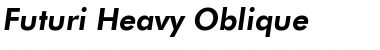 Download Futuri Heavy Italic Font Title Preview