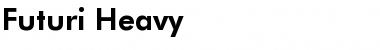 Download Futuri Heavy Regular Font Title Preview