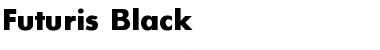 Download Futuris Black Bold Font Title Preview