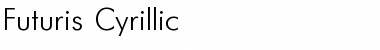 Download Futuris Cyrillic Font Title Preview