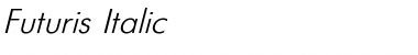 Download Futuris Italic Font Title Preview
