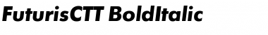 Download FuturisCTT BoldItalic Font Title Preview