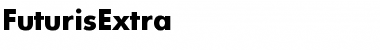 Download FuturisExtra Regular Font Title Preview