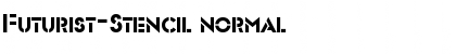 Download Futurist-Stencil normal Font Title Preview