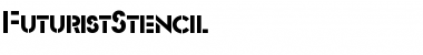 Download FuturistStencil Regular Font Title Preview