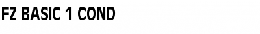 Download FZ BASIC 1 COND Normal Font Title Preview