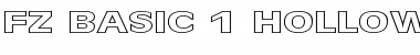 Download FZ BASIC 1 HOLLOW EX Normal Font Title Preview
