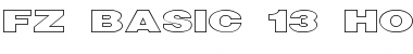 Download FZ BASIC 13 HOLLOW EX Normal Font Title Preview