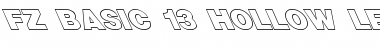 Download FZ BASIC 13 HOLLOW LEFTY Normal Font Title Preview