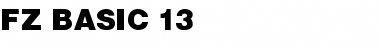 Download FZ BASIC 13 Normal Font Title Preview