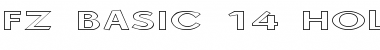 Download FZ BASIC 14 HOLLOW EX Normal Font Title Preview