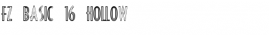 Download FZ BASIC 16 HOLLOW Normal Font Title Preview