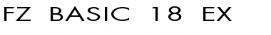 Download FZ BASIC 18 EX Normal Font Title Preview