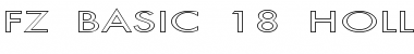 Download FZ BASIC 18 HOLLOW EX Normal Font Title Preview